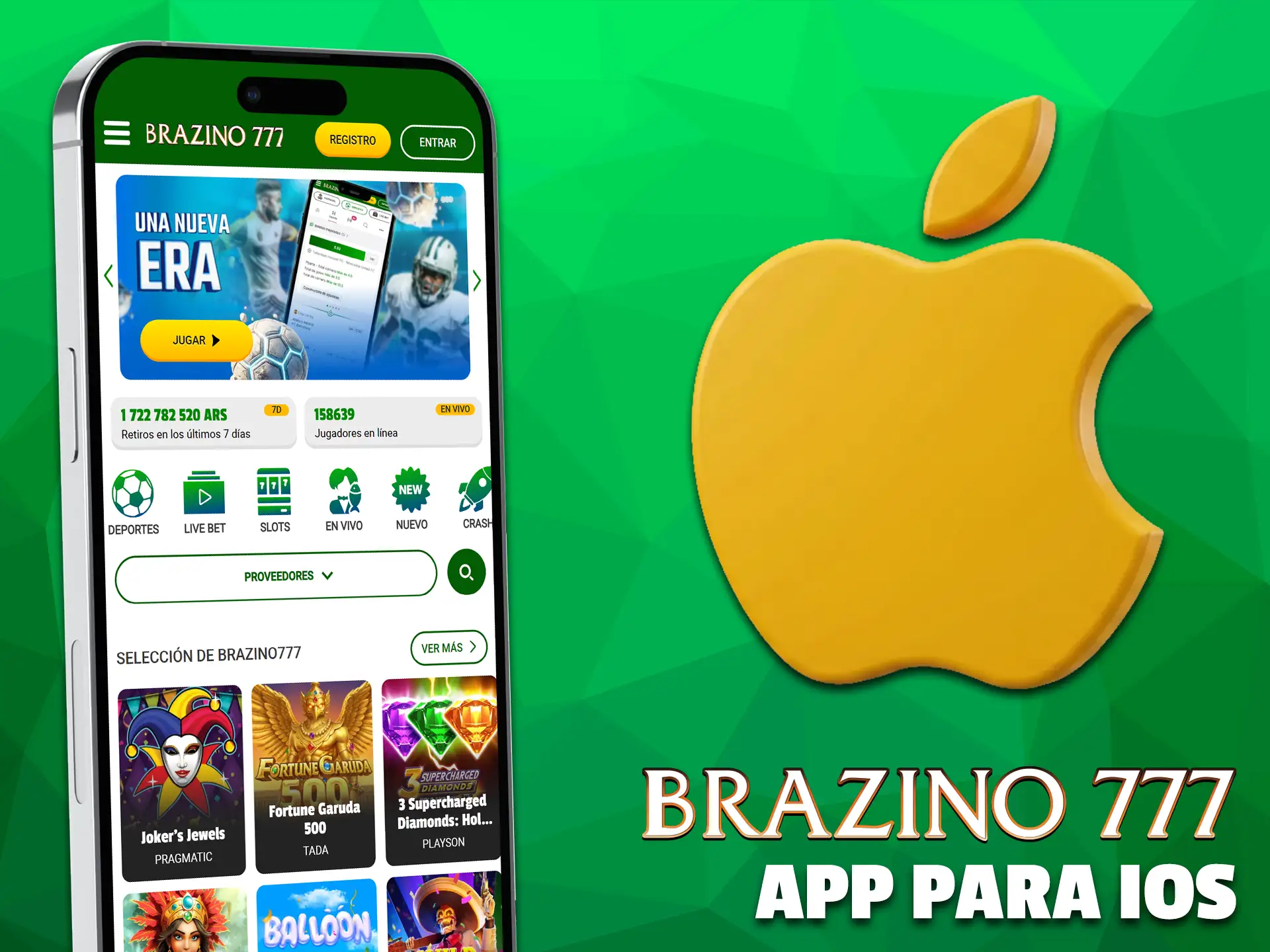 Instala la aplicación iOS para iniciar sesión fácilmente en Brazino777.