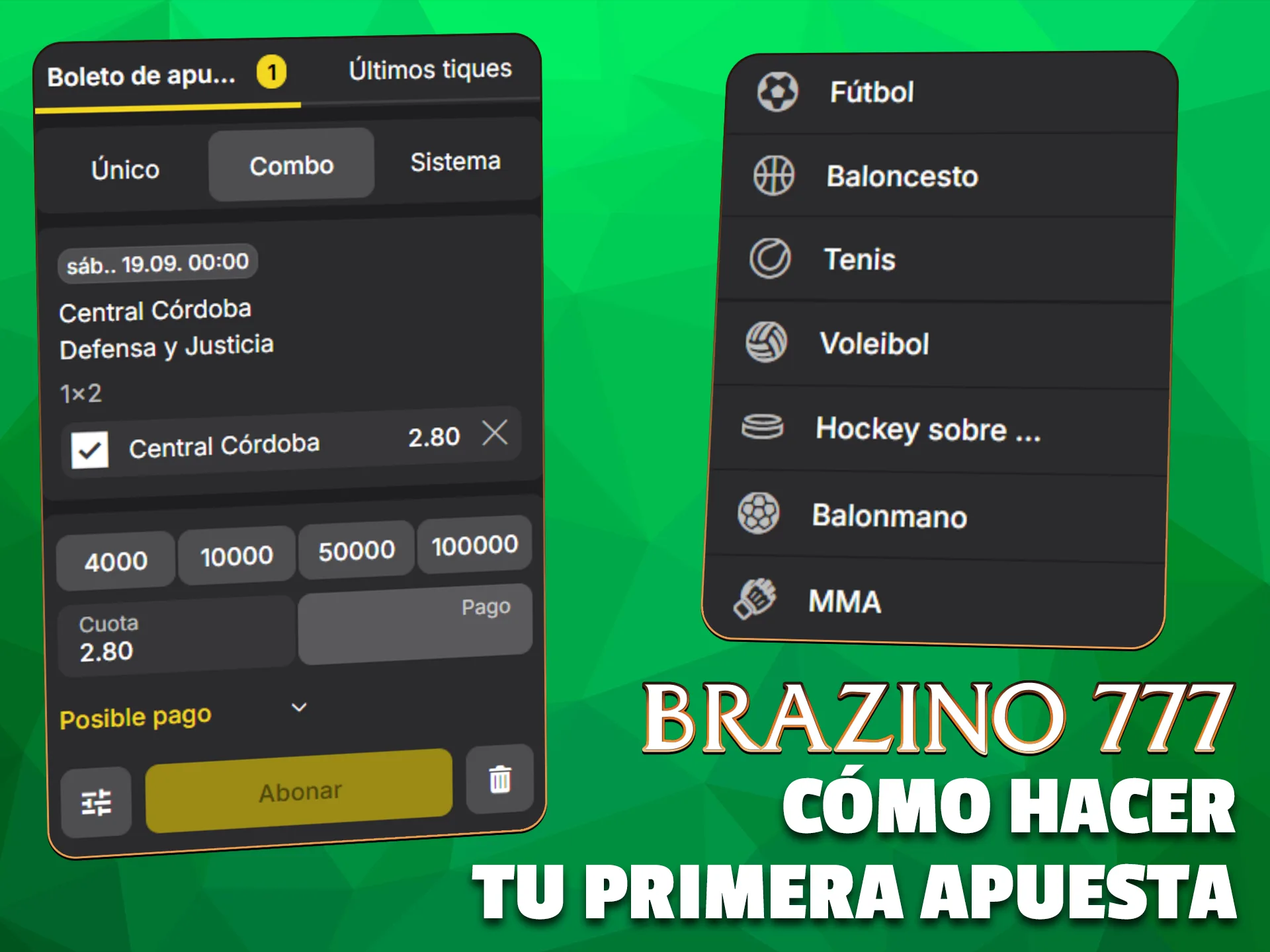 Realiza tu primera apuesta deportiva con éxito en la plataforma Brazino777.