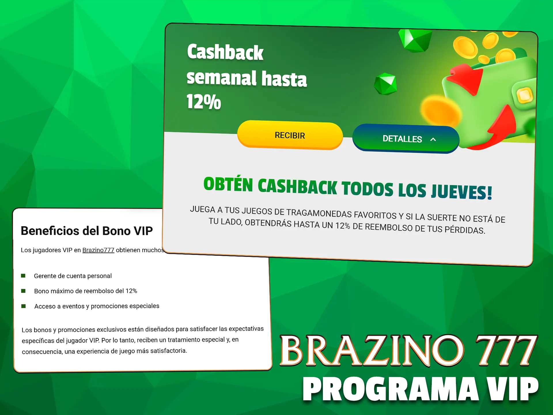 Únete al exclusivo programa VIP de Brazino777 para obtener recompensas.